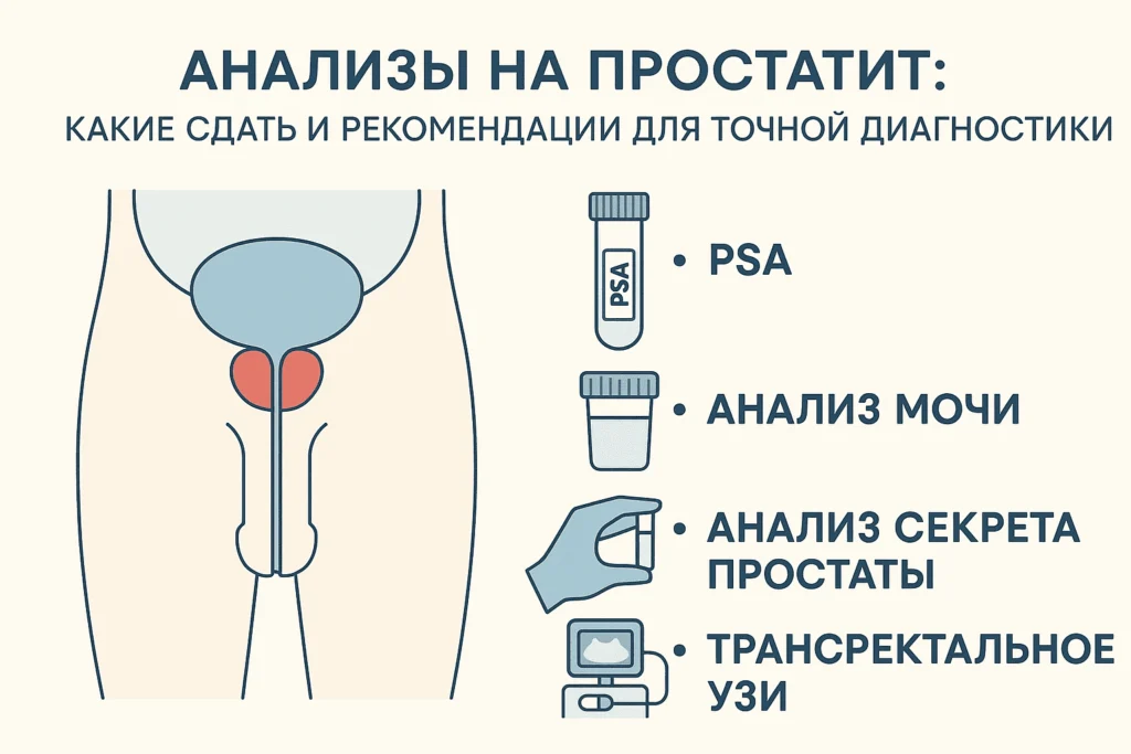 Анализы на простатит: какие сдать и рекомендации врачей для точной диагностики Анализы на простатит: какие сдать и рекомендации врачей для точной диагностики