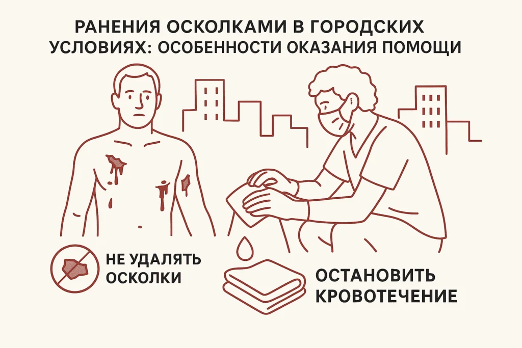 Ранения осколками в городских условиях: особенности оказания помощи Ранения осколками в городских условиях: особенности оказания помощи