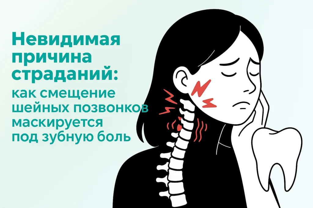 Как смещение шейных позвонков маскируется под зубную боль Как смещение шейных позвонков маскируется под зубную боль