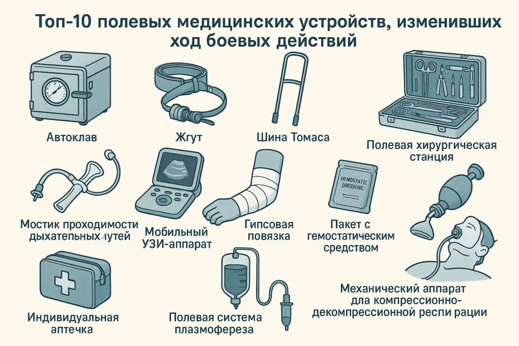 ТОП-10 полевых медицинских устройств, изменивших ход боевых действий ТОП-10 полевых медицинских устройств, изменивших ход боевых действий