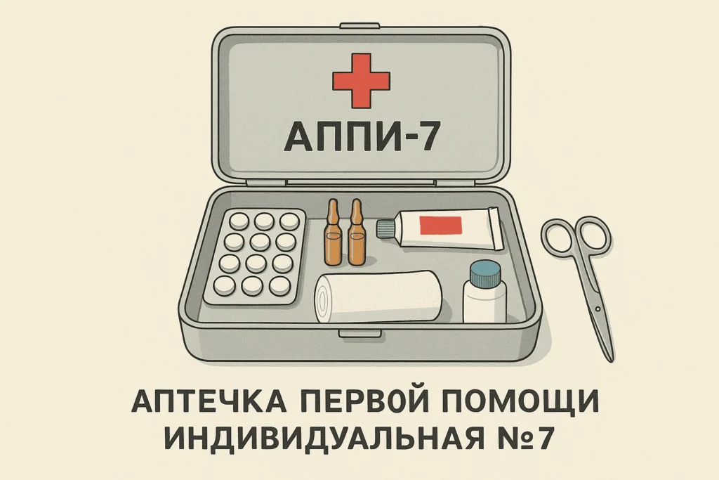 АППИ-7 (Аптечка Первой Помощи Индивидуальная №7): ? АППИ-7 (Аптечка Первой Помощи Индивидуальная №7): ?