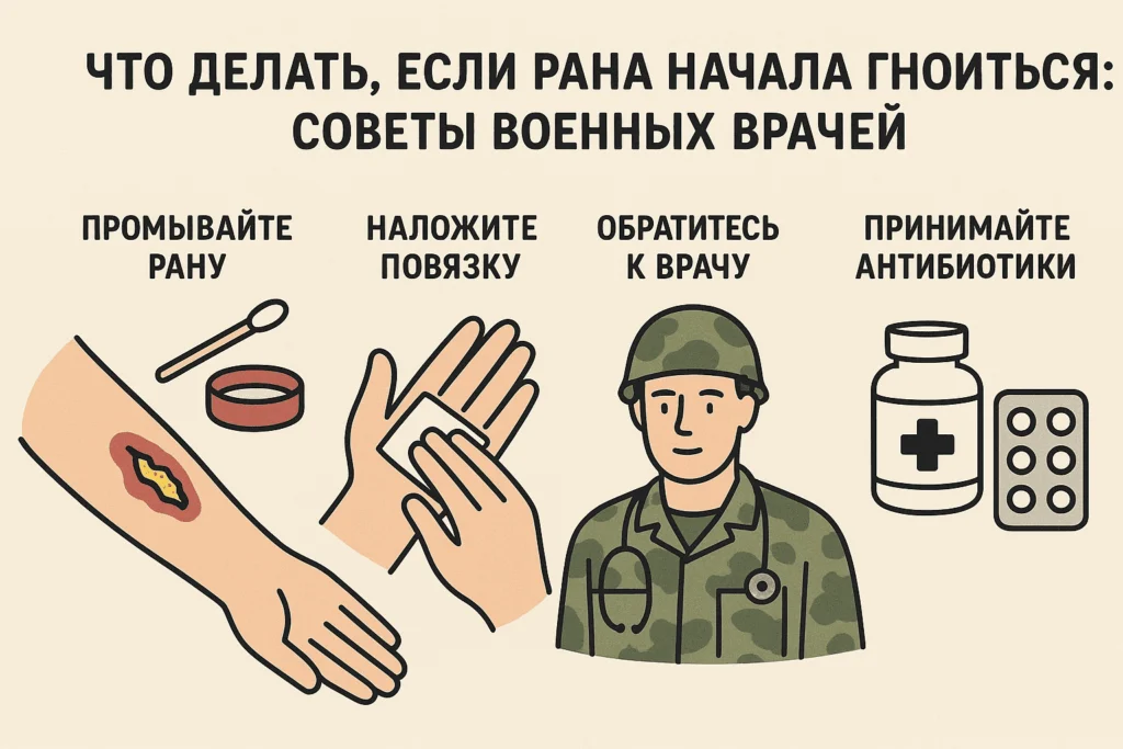 Что делать, если рана начала гноиться: советы военных врачей Что делать, если рана начала гноиться: советы военных врачей
