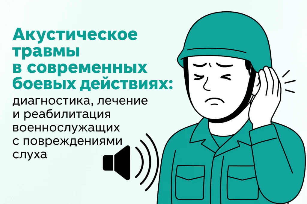 Акустические травмы в современных боевых действиях: диагностика, лечение и реабилитация военнослужащих с повреждениями слуха Акустические травмы в современных боевых действиях: диагностика, лечение и реабилитация военнослужащих с повреждениями слуха