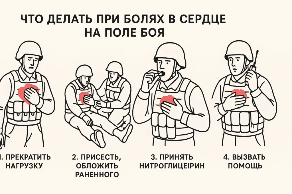 Что делать при болях в сердце на поле боя Что делать при болях в сердце на поле боя