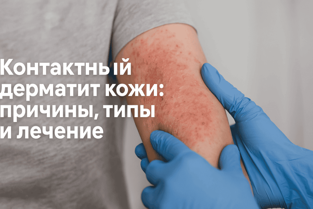 Контактный дерматит кожи: причины, типы и лечение