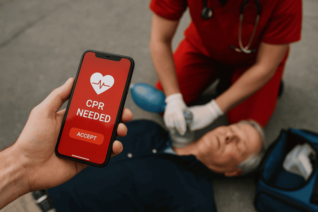 Как смартфон помогает добровольцам прибежать на помощь при остановке сердца Как смартфон помогает добровольцам прибежать на помощь при остановке сердца