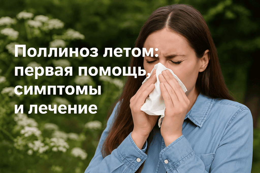Поллиноз летом: первая помощь, симптомы и лечение