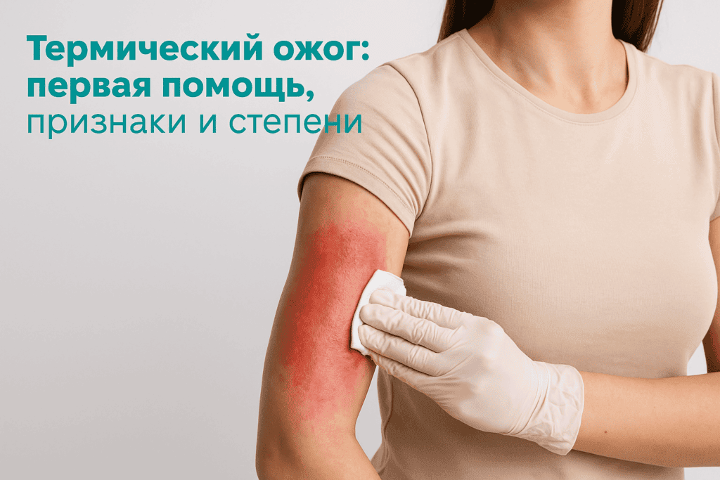 Термический ожог: первая помощь, признаки и степени