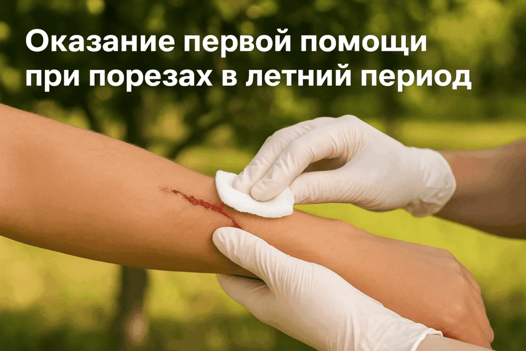 Оказание первой помощи при порезах в летний период Оказание первой помощи при порезах в летний период