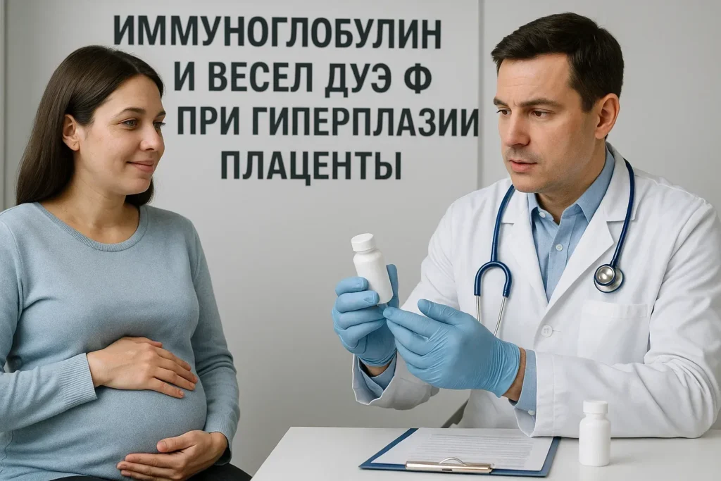 Иммуноглобулин и Весел Дуэ Ф при гиперплазии плаценты Иммуноглобулин и Весел Дуэ Ф при гиперплазии плаценты