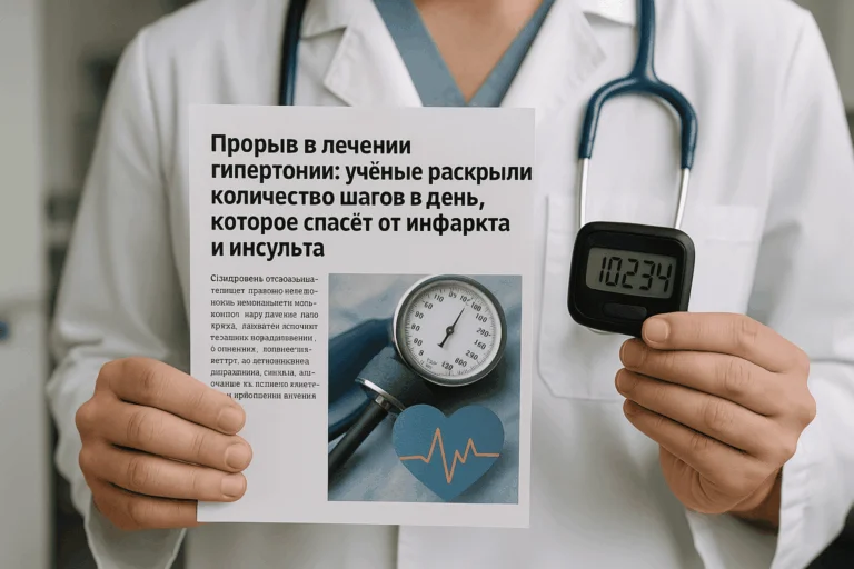 Прорыв в лечении гипертонии: ученые раскрыли количество шагов в день, которое спасёт от инфаркта и инсульта