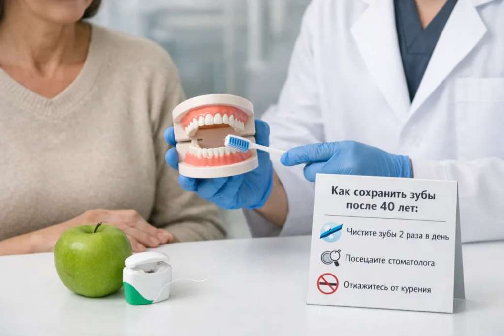Как сохранить зубы после 40 лет Как сохранить зубы после 40 лет