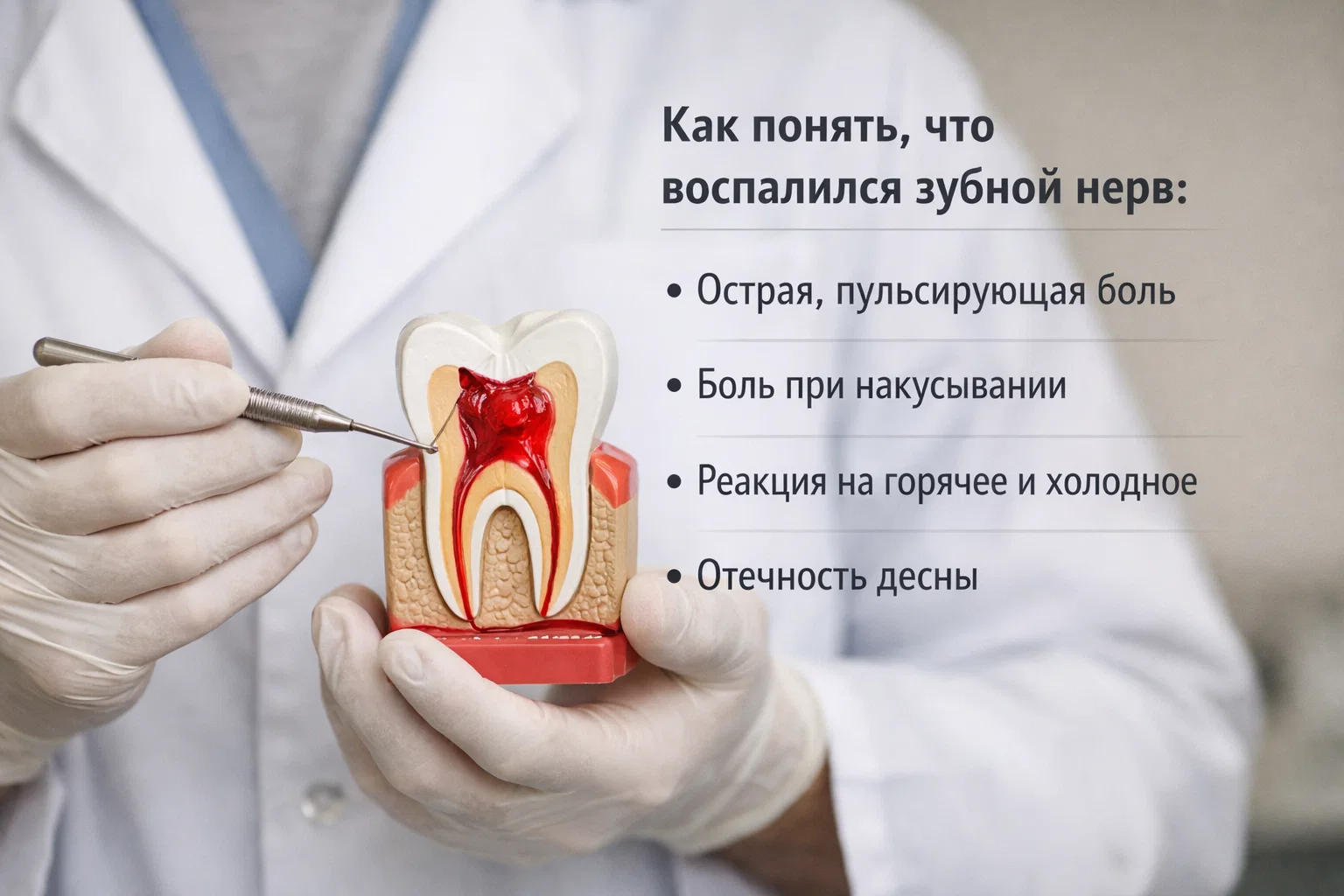 Как понять, что воспалился зубной нерв: отвечает стоматолог Как понять, что воспалился зубной нерв: отвечает стоматолог