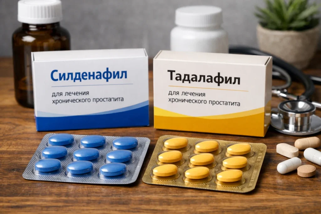Силденафил и тадалафил для лечения простатита хронической формы Силденафил и тадалафил для лечения простатита хронической формы