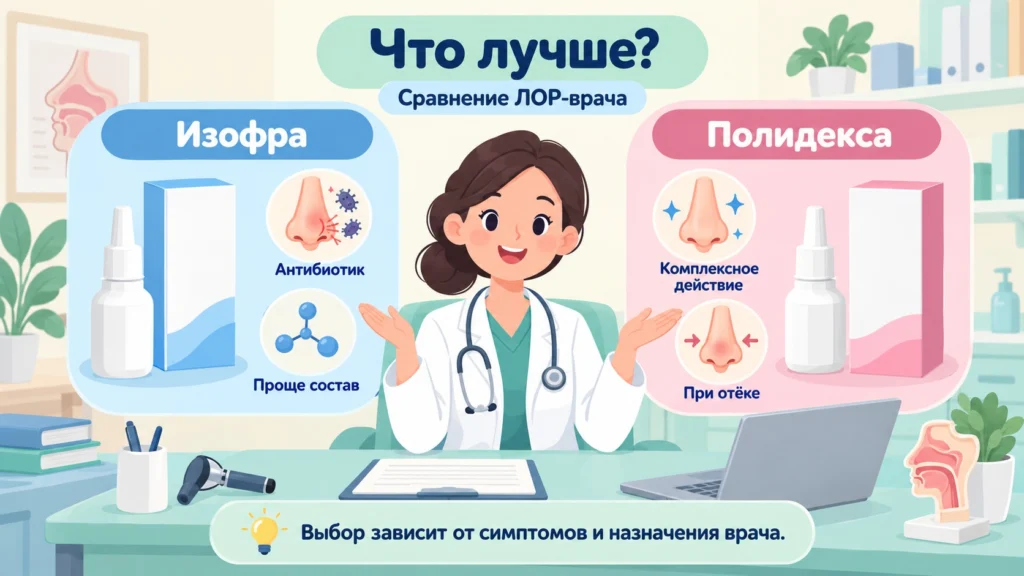 Что лучше: Изофра или Полидекса — сравнение лор-врача Что лучше: Изофра или Полидекса — сравнение лор-врача