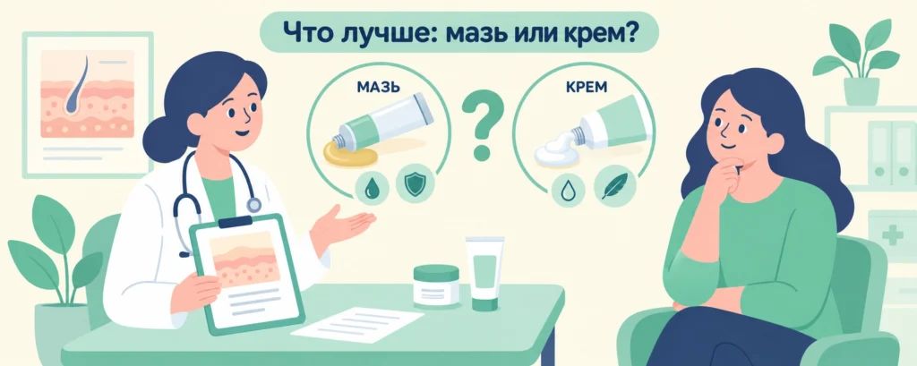 Мазь или крем: что лучше и в чём разница Мазь или крем: что лучше и в чём разница
